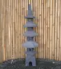 Product image 2 of the product “Japanese style Garden Lantern, made from Andesit Stone. Multipart. 130 cm Height, Roof is 40 cm width. ”